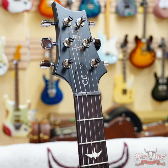 Paul Reed Smith PRS Wild West Guitars 2023 Special Run CE 24 Painted Black Neck 57/08 Pickups Violin Amber Sunburst 7.85 LBS - Image 5