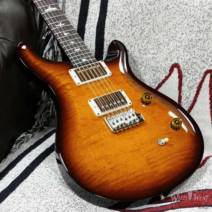 Paul Reed Smith PRS Wild West Guitars 2023 Special Run CE 24 Painted Black Neck 57/08 Pickups Violin Amber Sunburst 7.85 LBS - Image 6