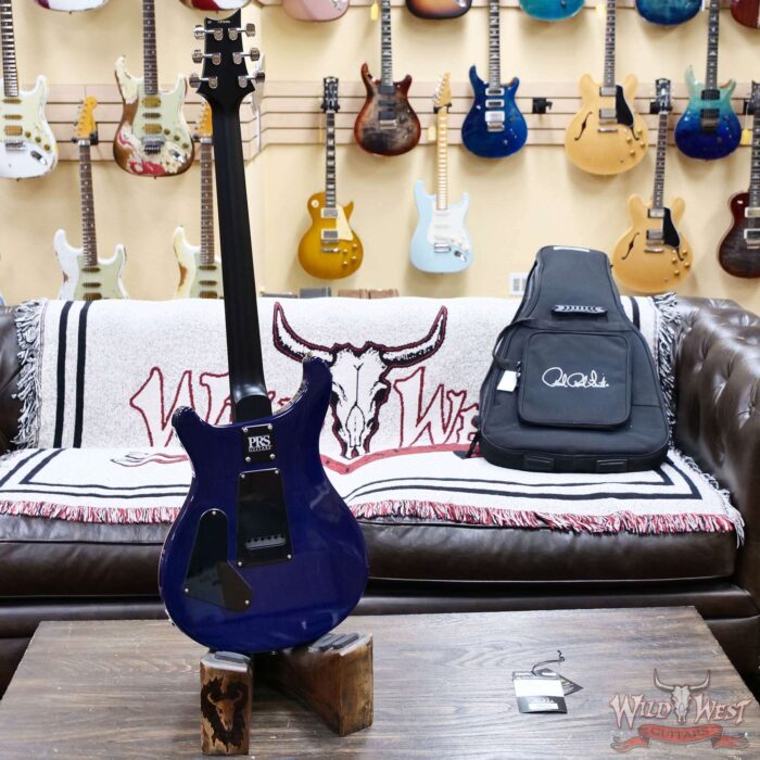 Paul Reed Smith PRS Wild West Guitars Special Run CE 24 Painted Black Neck 57/08 Covered Pickups Faded Grey Black Blue Burst 7.50 LBS - Image 7