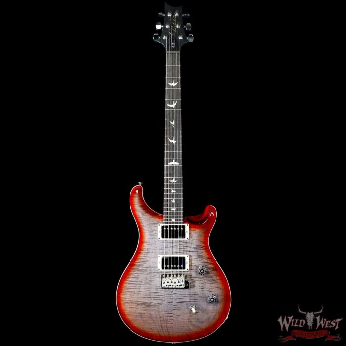 Paul Reed Smith PRS Wild West Guitars Special Run CE 24 Painted Black Neck 57/08 Covered Pickups Faded Grey Black Cherry Burst 7.85 LBS - Image 3
