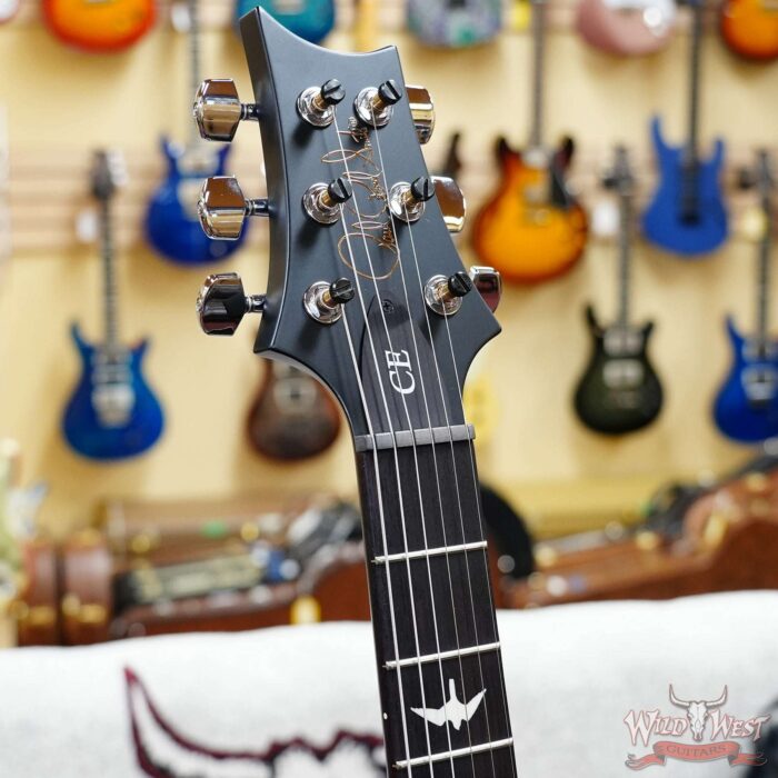 Paul Reed Smith PRS Wild West Guitars Special Run CE 24 Painted Black Neck 57/08 Covered Pickups Faded Grey Black Cherry Burst 7.85 LBS - Image 5