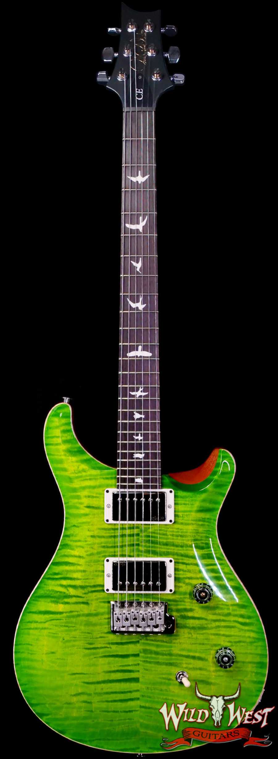 prs-ce24-376341-main__wwg_large-1.jpg Paul Reed Smith PRS Wild West Guitars Special Run CE 24 Painted Black Neck 57/08 Covered Pickups Eriza Verde 8.00 LBS - Image 1