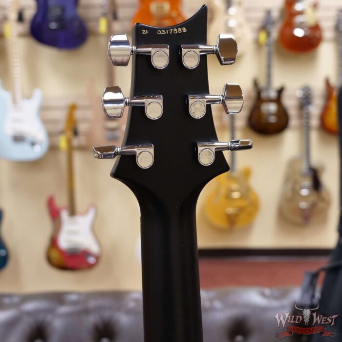 Paul Reed Smith PRS Wild West Guitars Special Run Flame Top Black Neck CE 24 Faded Grey Black Blue Burst 317888 - Image 9