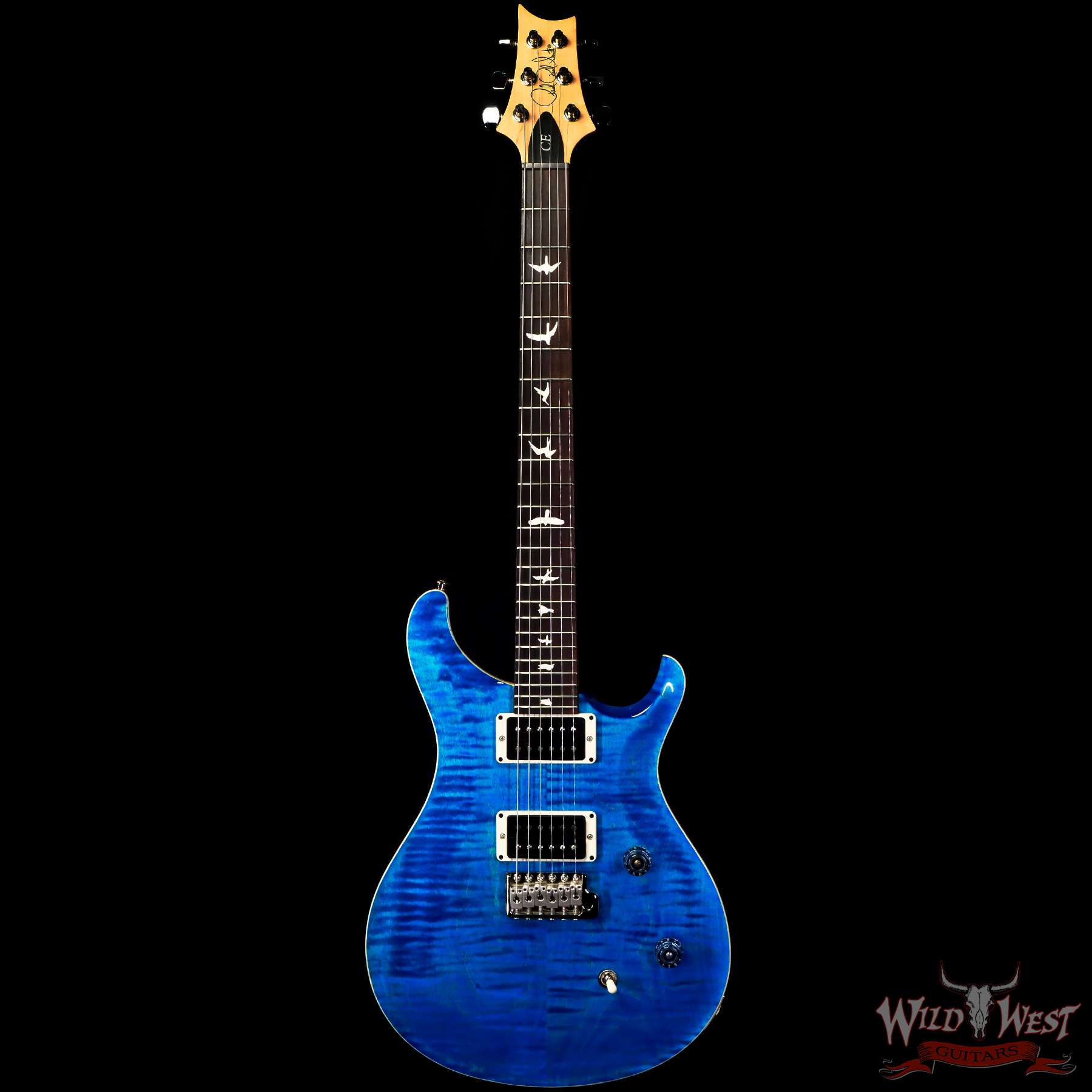 prs-ce24-blue-338701-c1__wwg.jpg Paul Reed Smith PRS CE 24 Rosewood Fingerboard Blue Matteo - Image 3
