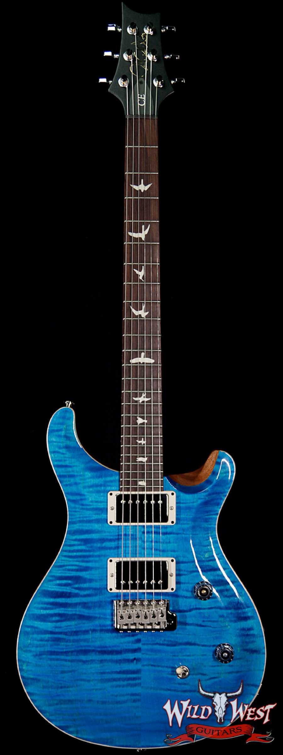 prs-ce24-bluematteo-288746-main__wwg_large.jpg PRS Wild West Guitars Special Run CE 24 Flame Top Painted Neck 57/08 Pickups Blue Matteo 288746 - Image 1