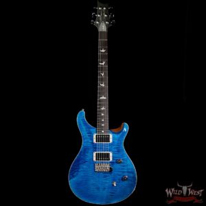 PRS Wild West Guitars Special Run CE 24 Flame Top Painted Neck 57/08 Pickups Blue Matteo 288748 - Image 3