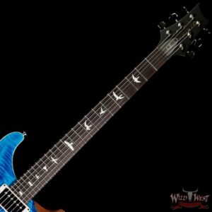 PRS Wild West Guitars Special Run CE 24 Flame Top Painted Neck 57/08 Pickups Blue Matteo 288748 - Image 4