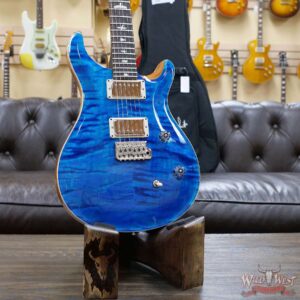 PRS Wild West Guitars Special Run CE 24 Flame Top Painted Neck 57/08 Pickups Blue Matteo 296659 - Image 7