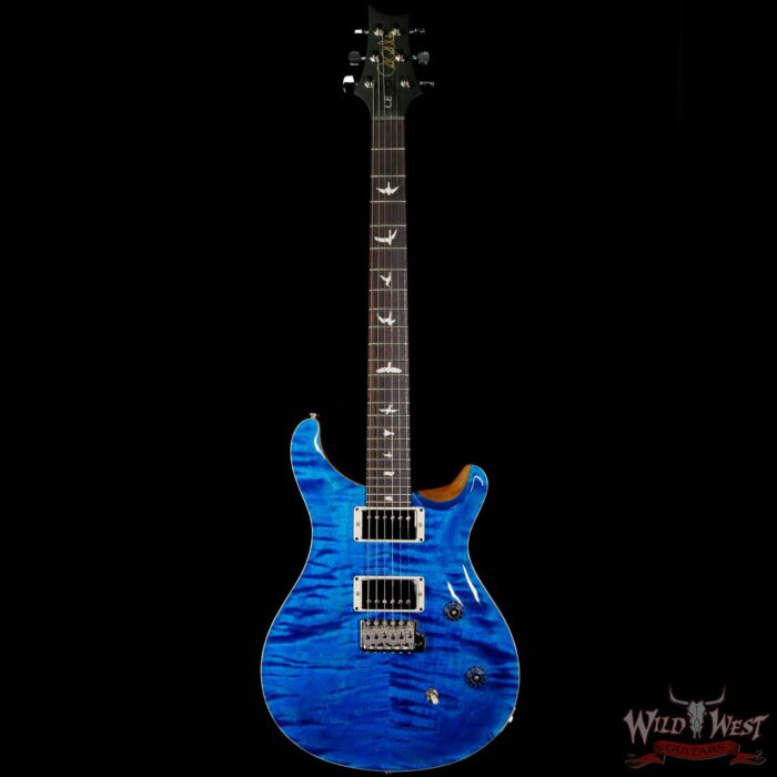 PRS Wild West Guitars Special Run CE 24 Flame Top Painted Neck 57/08 Pickups Blue Matteo 296659 - Image 3