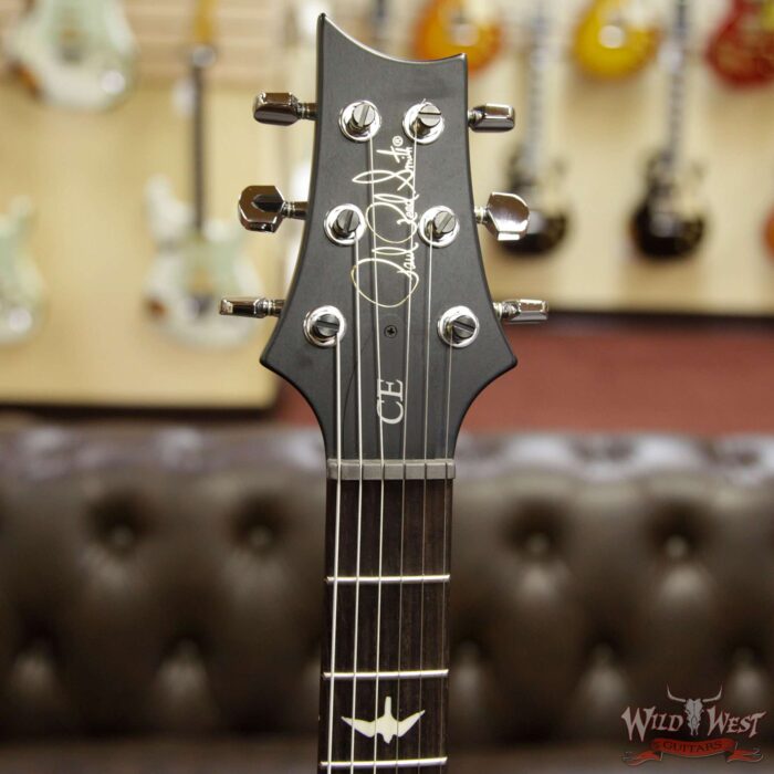 Paul Reed Smith PRS Wild West Guitars Special Run CE 24 Flame Top 57/08 Pickups Charcoal Purple Burst 251448 - Image 10