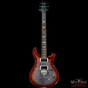 PRS Wild West Guitars Special Run Flame Top Black Neck CE 24 Faded Gray Black Cherry Burst 318886 - Image 3