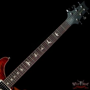 PRS Wild West Guitars Special Run Flame Top Black Neck CE 24 Faded Gray Black Cherry Burst 318886 - Image 4