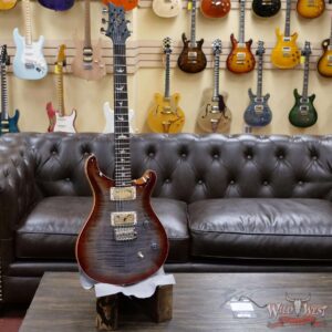 PRS Wild West Guitars Special Run Flame Top Black Neck CE 24 Faded Gray Black Cherry Burst 318886 - Image 5