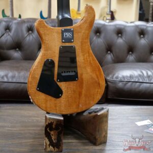PRS Wild West Guitars Special Run Flame Top Black Neck CE 24 Faded Gray Black Cherry Burst 318382 - Image 10