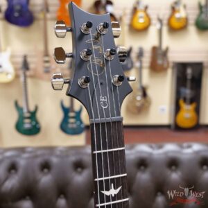 PRS Wild West Guitars Special Run Flame Top Black Neck CE 24 Faded Gray Black Cherry Burst 318382 - Image 6