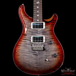 PRS Wild West Guitars Special Run CE 24 Flame Top 57/08 Pickups Faded Grey Black Cherry Burst 243894 - Image 3