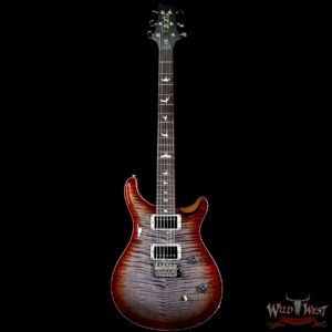 PRS Wild West Guitars Special Run CE 24 Flame Top 57/08 Pickups Faded Grey Black Cherry Burst 243894 - Image 4