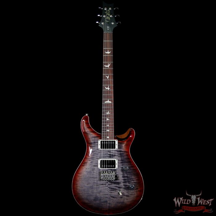 PRS Wild West Guitars Special Run CE 24 Flame Top 57/08 Pickups Faded Grey Black Cherry Burst 246456 - Image 4