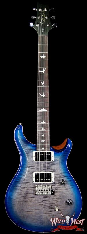 PRS Wild West Guitars Special Run CE 24 Flame Top 57/08 Pickups Faded Grey Black Blue Burst 243453