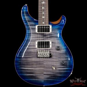 PRS Wild West Guitars Special Run CE 24 Flame Top 57/08 Pickups Faded Grey Black Blue Burst 244783 - Image 3
