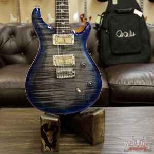 PRS Wild West Guitars Special Run CE 24 Flame Top 57/08 Pickups Faded Grey Black Blue Burst 244783 - Image 9