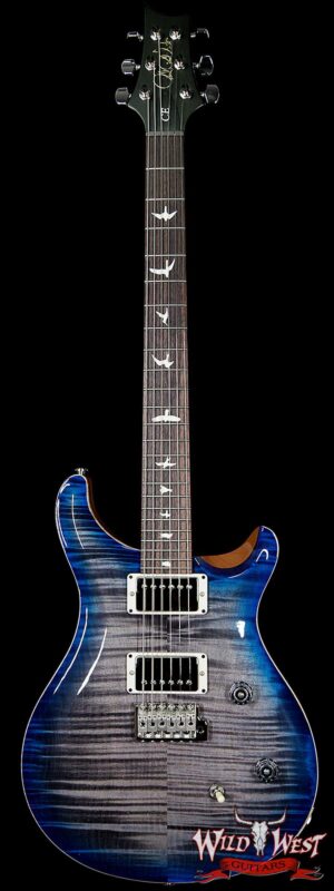 PRS Wild West Guitars Special Run CE 24 Flame Top 57/08 Pickups Faded Grey Black Blue Burst 244783