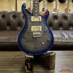 PRS Wild West Guitars Special Run CE 24 Flame Top 57/08 Pickups Faded Grey Black Blue Burst 244785 - Image 9
