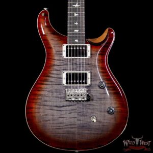 PRS Wild West Guitars Special Run CE 24 Flame Top 57/08 Pickups Faded Grey Black Cherry Burst 240813 - Image 3