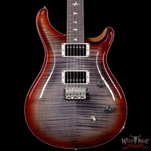 PRS Wild West Guitars Special Run CE 24 Flame Top 57/08 Pickups Faded Grey Black Cherry Burst 243454 - Image 3