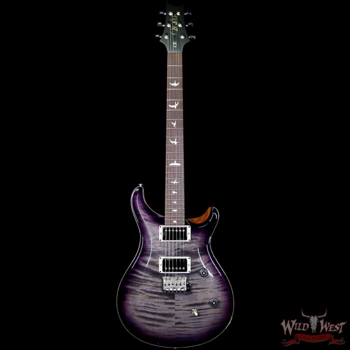 PRS Wild West Guitars Special Run CE 24 Flame Top 57/08 Pickups Faded Grey Black Purple Burst 246453 - Image 4