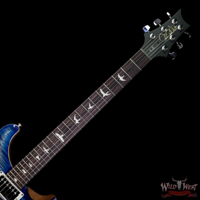Paul Reed Smith PRS WWG Special Run CE 24 Flame Maple Top 57/08 Pickups Faded Gray Black Blue Burst 252414 - Image 7