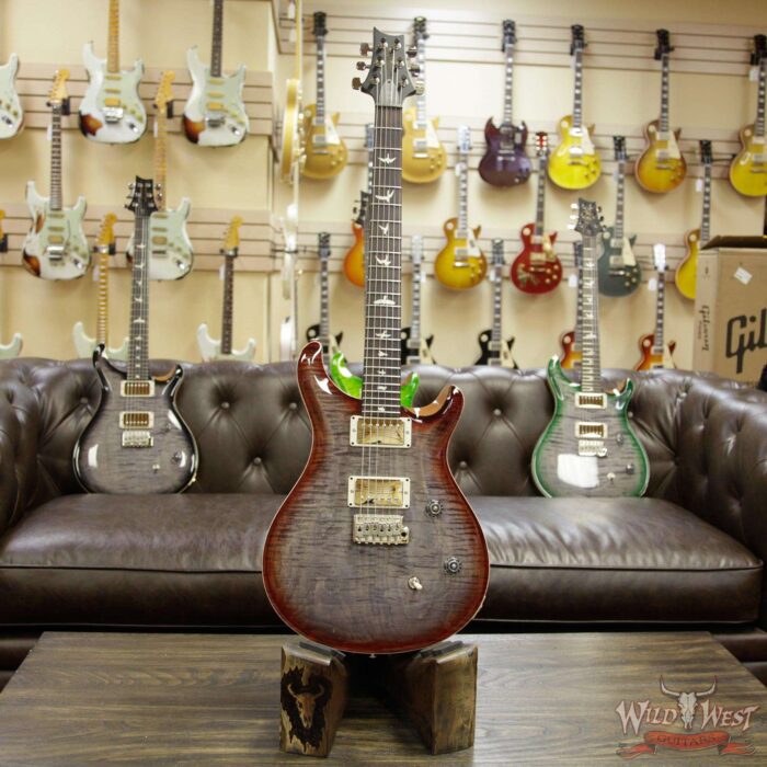Paul Reed Smith PRS WWG Special Run CE 24 Flame Maple Top 57/08 Pickups Faded Gray Black Cherry Burst 250910 - Image 8