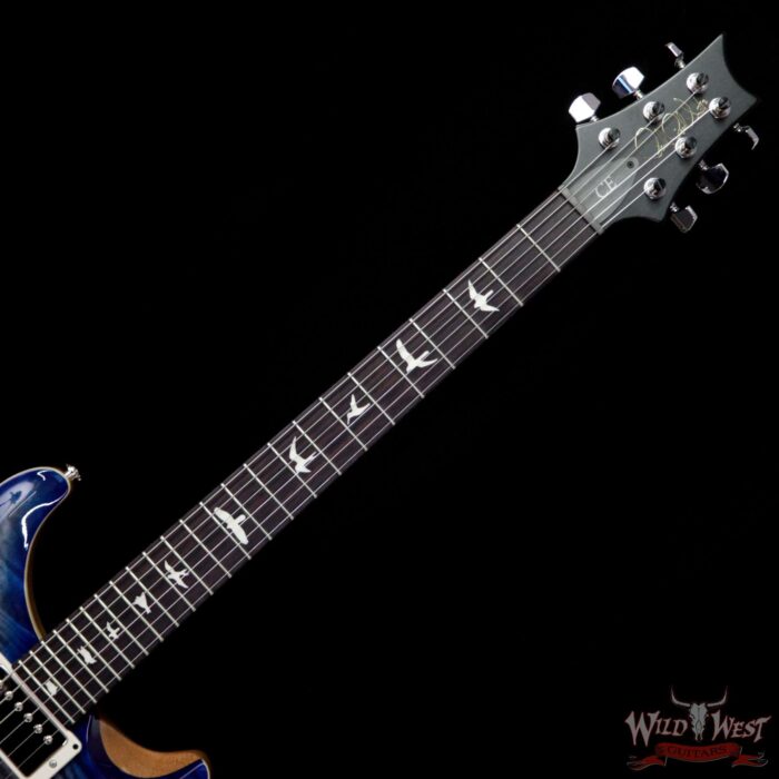 Paul Reed Smith PRS WWG Special Run CE 24 Flame Maple Top 57/08 Pickups Faded Gray Black Blue Burst 252409 - Image 5