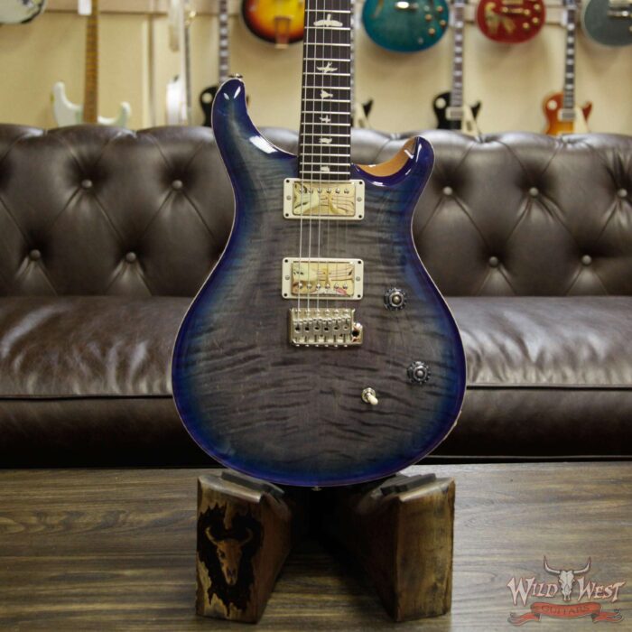 Paul Reed Smith PRS WWG Special Run CE 24 Flame Maple Top 57/08 Pickups Faded Gray Black Blue Burst 252409 - Image 10