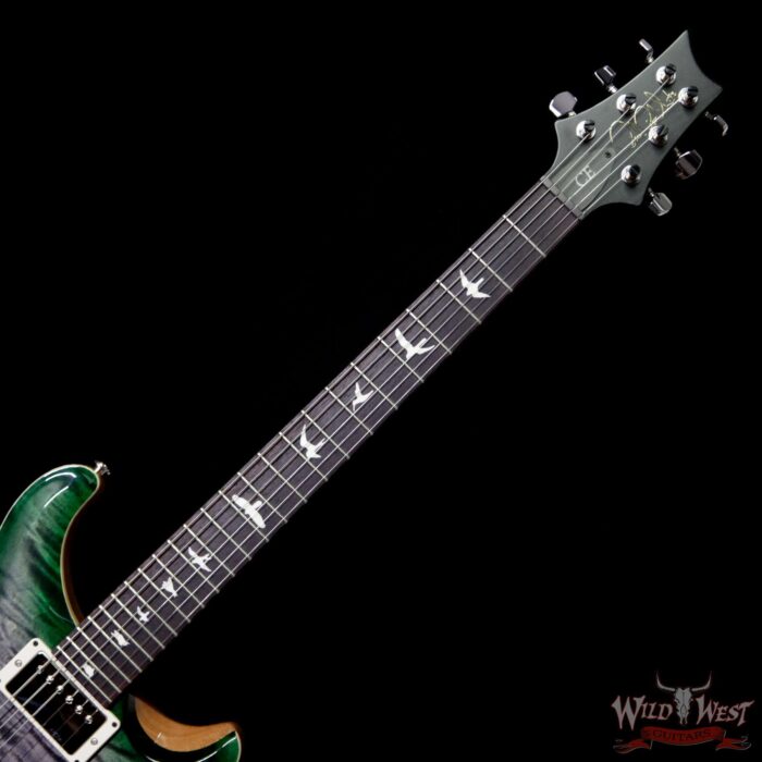 Paul Reed Smith PRS WWG Special Run CE 24 Flame Maple Top 57/08 Pickups Faded Gray Black Green Burst 251435 - Image 7