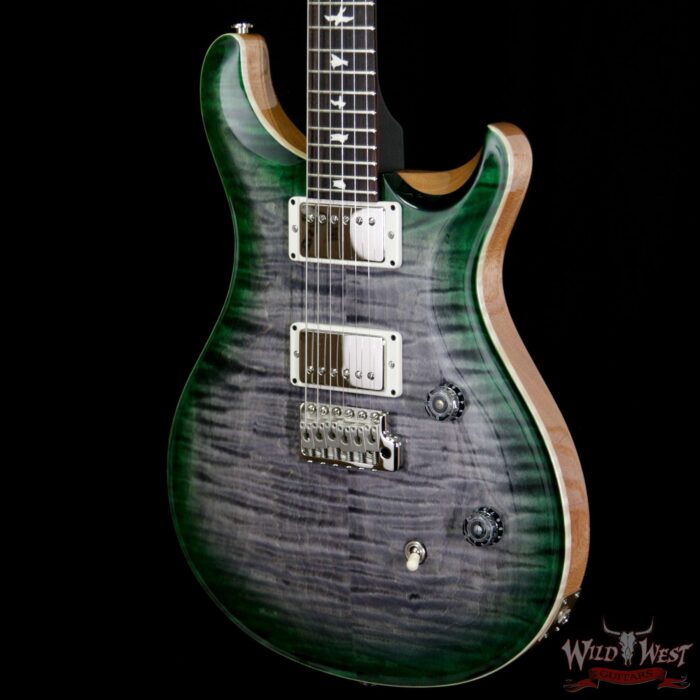 Paul Reed Smith PRS WWG Special Run CE 24 Flame Maple Top 57/08 Pickups Faded Gray Black Green Burst 251435 - Image 2