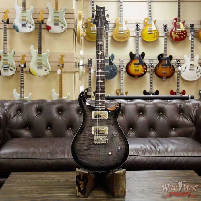 Paul Reed Smith PRS WWG Special Run CE 24 Flame Maple Top 57/08 Pickups Faded Gray Black Black Burst 250912 - Image 10