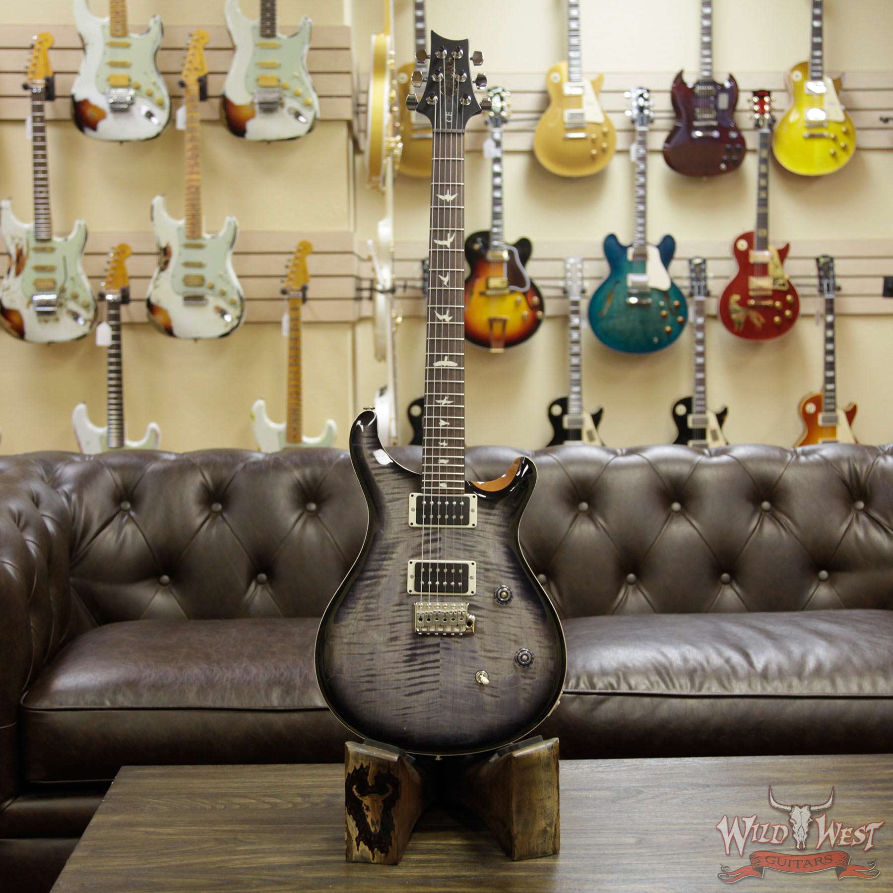 prs-ce24-fdgbblkburst-250897-d2__wwg.jpg Paul Reed Smith PRS WWG Special Run CE 24 Flame Maple Top 85/15 Pickups Faded Gray Black Black Burst 250897 - Image 10