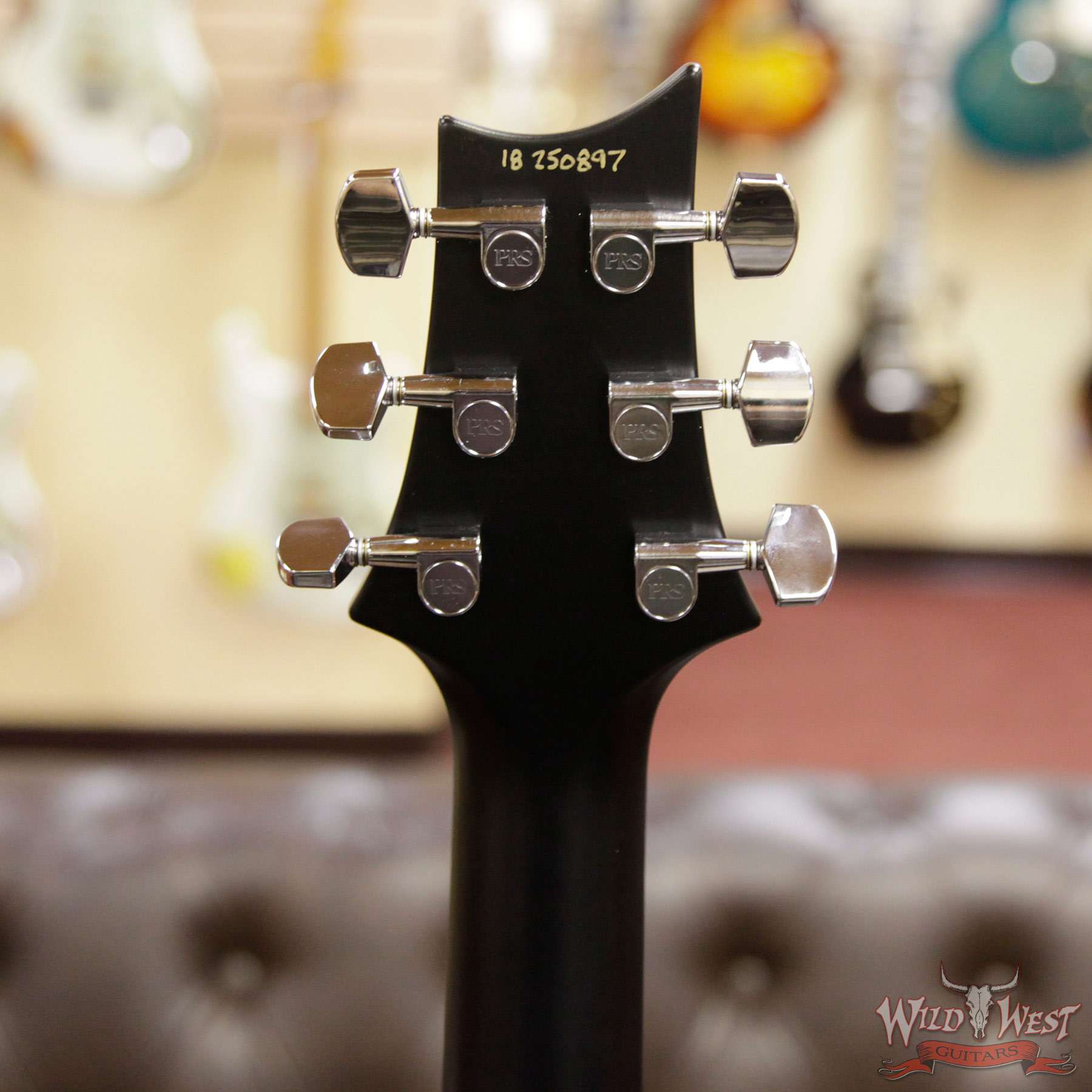 prs-ce24-fdgbblkburst-250897-hb__wwg.jpg Paul Reed Smith PRS WWG Special Run CE 24 Flame Maple Top 85/15 Pickups Faded Gray Black Black Burst 250897 - Image 12