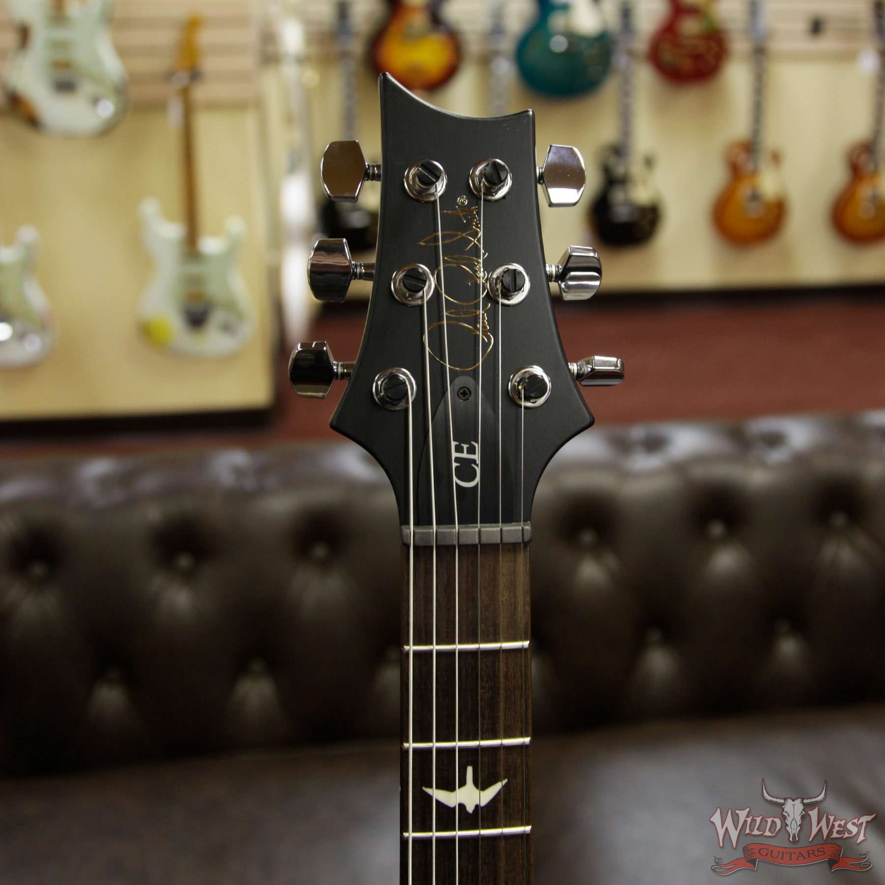 prs-ce24-fdgbblkburst-250897-hf__wwg.jpg Paul Reed Smith PRS WWG Special Run CE 24 Flame Maple Top 85/15 Pickups Faded Gray Black Black Burst 250897 - Image 9