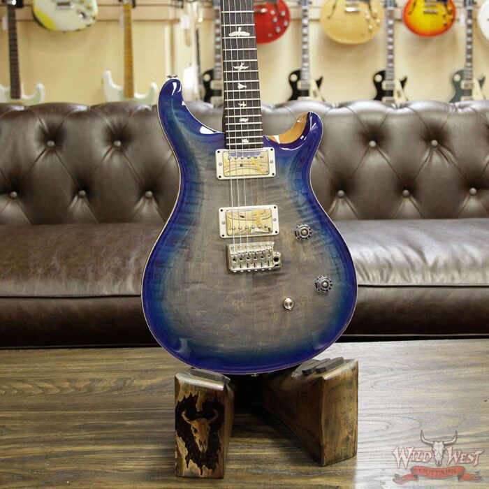 Paul Reed Smith PRS WWG Special Run CE 24 Flame Maple Top 57/08 Pickups Faded Gray Black Blue Burst 252885 - Image 9