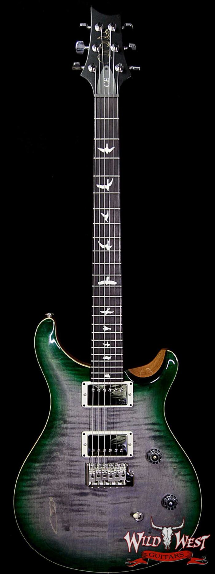 PRS WWG Special Run CE 24 Flame Maple Top 57/08 Pickups Faded Gray Black Green Burst 252603 - Image 1