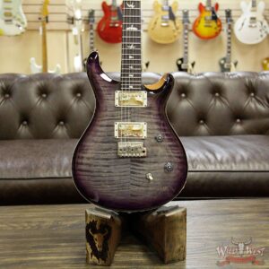 PRS Wild West Guitars Special Run CE 24 Flame Top 57/08 Pickups Faded Grey Black Purple Burst 251442 - Image 9