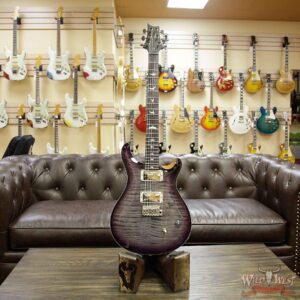 PRS Wild West Guitars Special Run CE 24 Flame Top 57/08 Pickups Faded Grey Black Purple Burst 251442 - Image 10