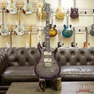 Paul Reed Smith PRS Wild West Guitars Special Run CE 24 Flame Top 57/08 Pickups Charcoal Purple Burst 252383 - Image 8