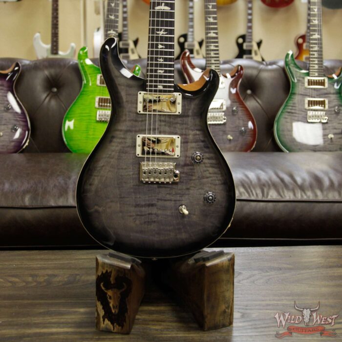 Paul Reed Smith PRS WWG Special Run CE 24 Flame Maple Top 57/08 Pickups Faded Gray Black Black Burst 251471 - Image 10