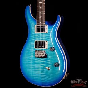 PRS Wild West Guitars Special Run CE 24 Flame Top Painted Neck 57/08 Pickups Makena Blue 290165 - Image 3