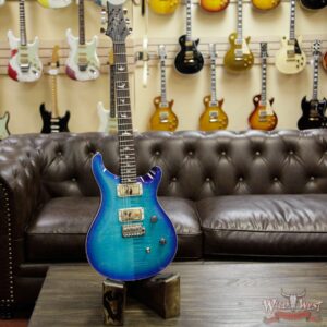 PRS Wild West Guitars Special Run CE 24 Flame Top Painted Neck 57/08 Pickups Makena Blue 290165 - Image 6