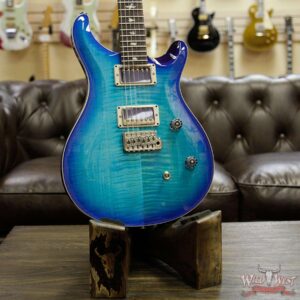 PRS Wild West Guitars Special Run CE 24 Flame Top Painted Neck 57/08 Pickups Makena Blue 290165 - Image 8