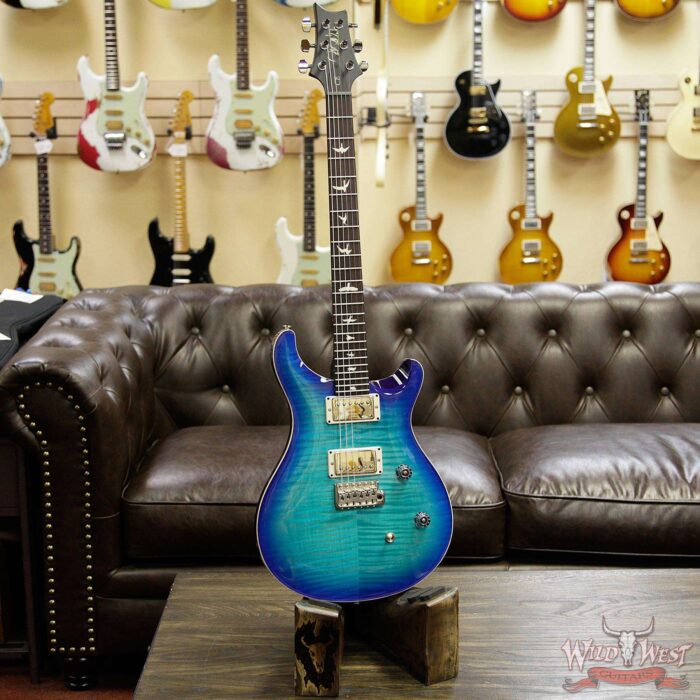 PRS Wild West Guitars Special Run CE 24 Flame Top Painted Neck 57/08 Pickups Makena Blue 286740 - Image 6